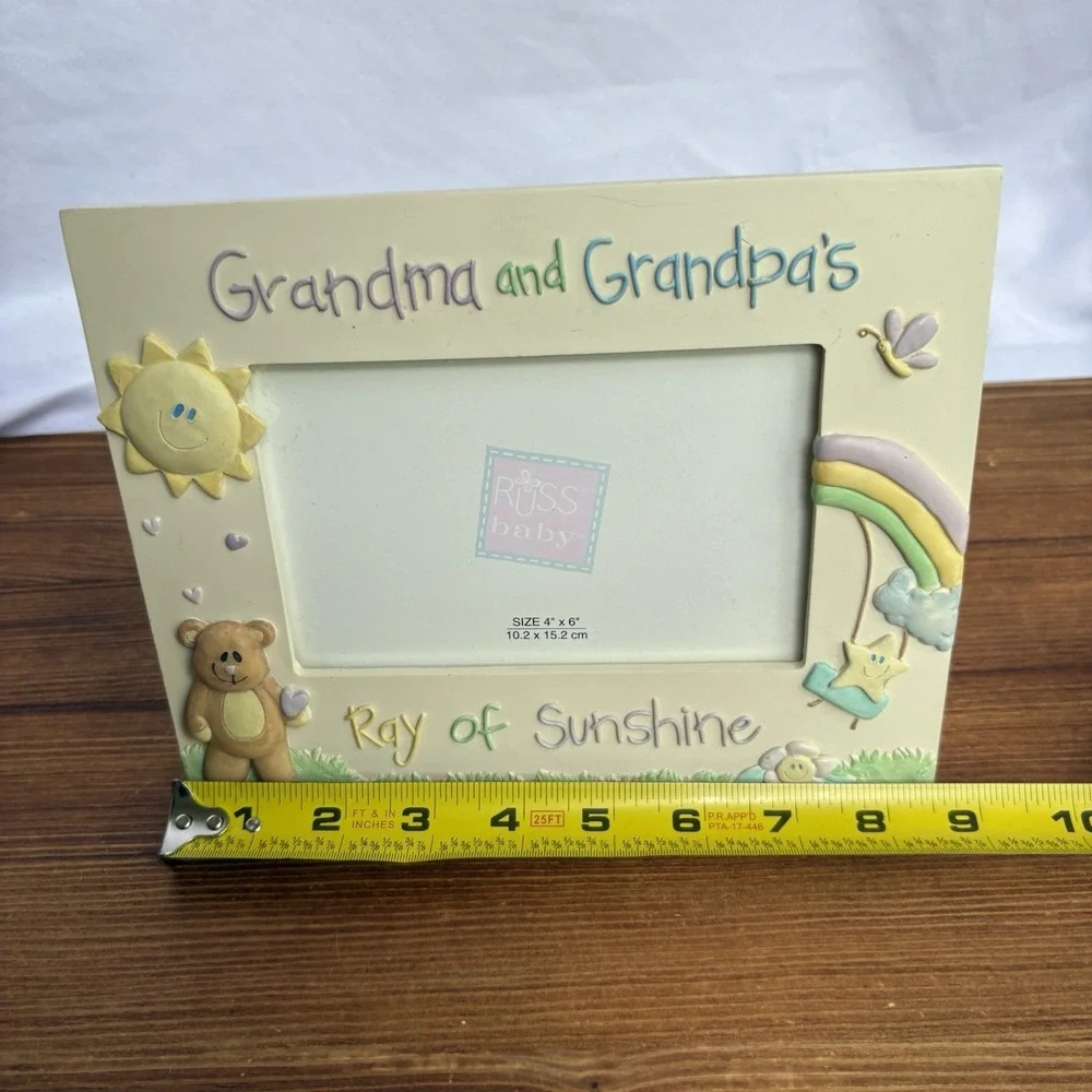 Russ‎ Baby Grandma & Grandpa's Ray of Sunshine 4x6 Photo Picture Frame